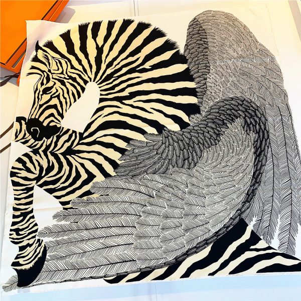 Pegasus Angel Wings Female Twill Square Scarf Headband Student Scarf - Image 2