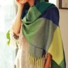 Scarf Winter Women's New Color Grid Imitation Cashmere Scarf Autumn Winter Thick Fashion Warm Versatile Scarf Shawl - Image 11