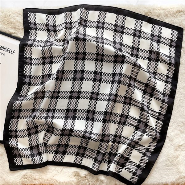 Checkered Scarf  Women's Square Scarf Professional Scarf - Image 4