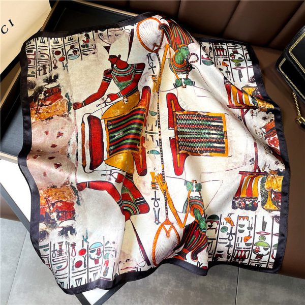 Vintage Silk Scarf Mulberry Silk Scarf Autumn and Winter Professional Decoration Scarf