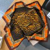 Small Square Scarf Women's Scarf Warm Scarf Leopard Pattern Fashion Scarf Warm and Cold Scarf - Image 3