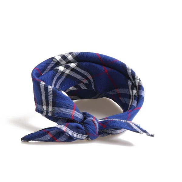 Pet triangle scarf, neck tie, saliva towel, dog scarf, double-layer Scottish British style - Image 10